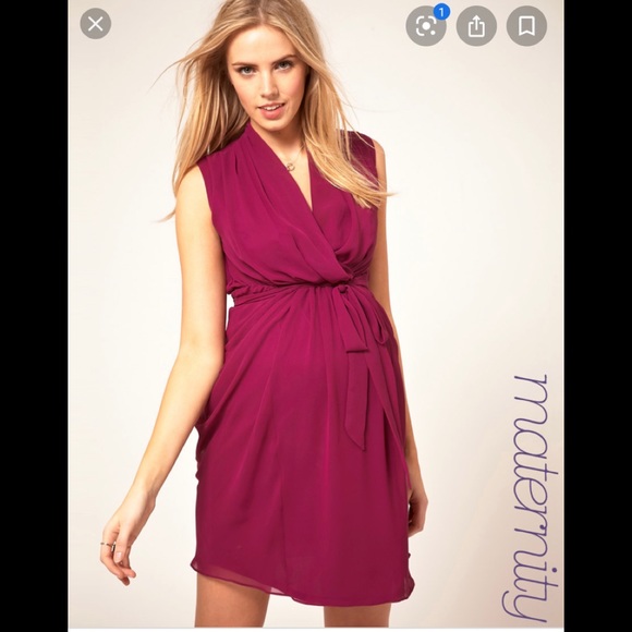 ASOS Fuchsia Maternity Dress - Picture 3 of 3